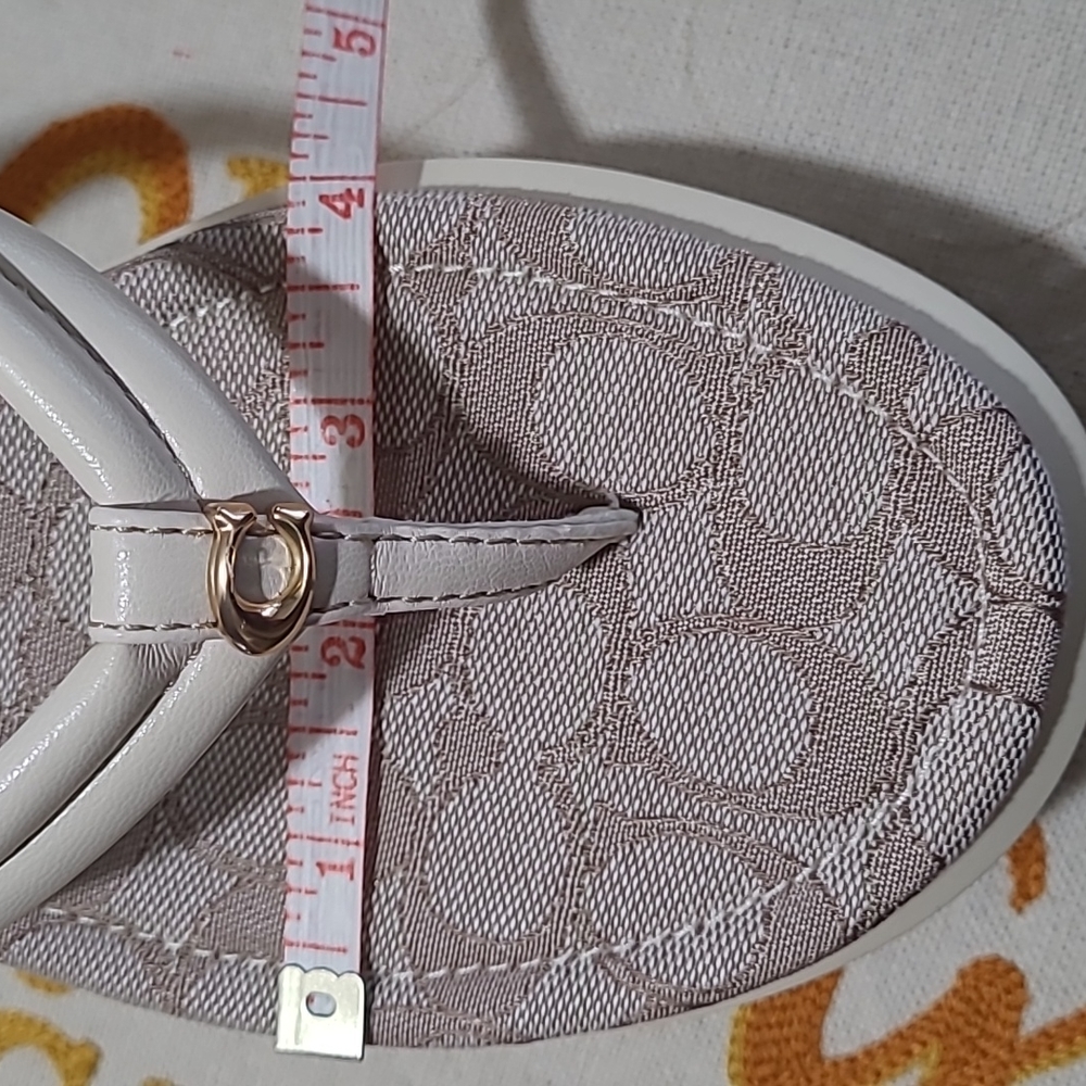 COACH Womens Franki Leathers Platform Flip Flops. - Picture 16 of 16